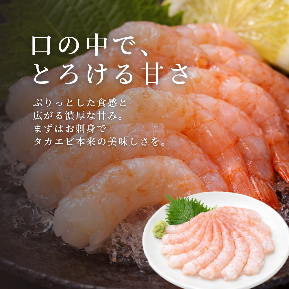 タカエビの刺身