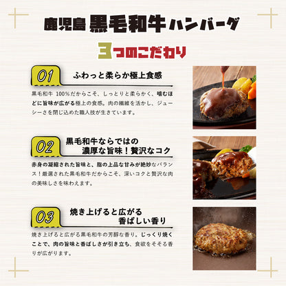 ＼ 初回限定 ・送料無料／ 黒毛和牛×黒豚 ハンバーグ・牛すじカレー詰め合わせ （ハンバーグ3種＋牛すじカレー2P）